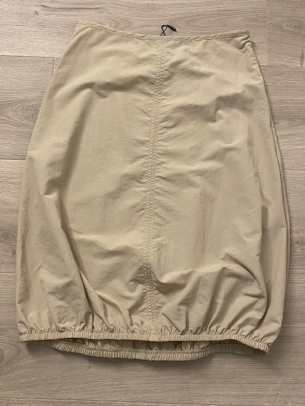 Zara Khaki Balloon Skirt Elastic Hem Drawstring XS